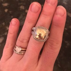 David Yurman gold and platinum ring